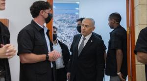 ראש הממשלה נתניהו, הגיע בכל זאת לדיון, צילום: Yonatan Sindel,Flash90 חדשות