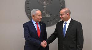 רומן גופמן ונתניהו צילום: חיים צח / /לע"מ חדשות