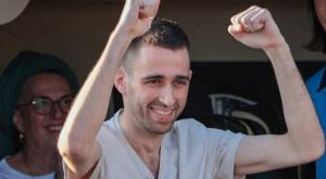 אבינתן אור חוזר מהשבי צילום: Yossi Aloni,Flash90 ברנז'ה