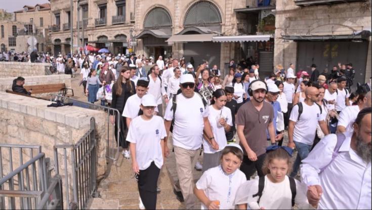ראש העיר ירושלים בחתימת צעדת סוכות: "ירושלים כולה מתרגשת לקראת שובם של החטופים"