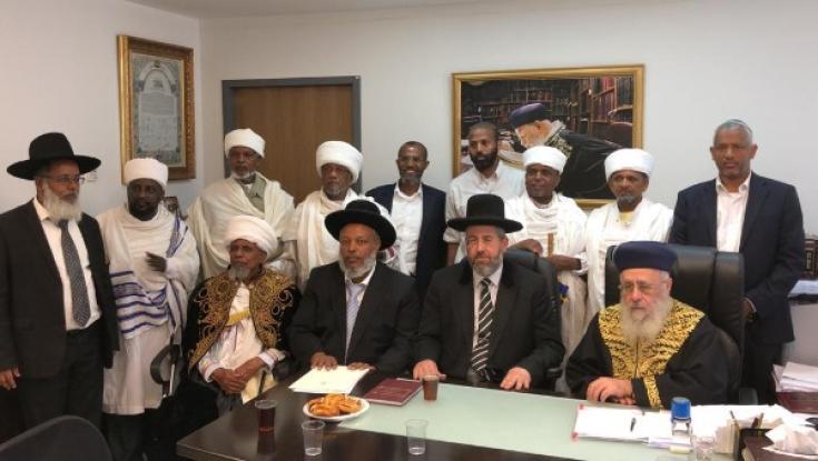 הרבנים הראשיים ורבני העדה האתיופית סיכמו על סיום המחאה