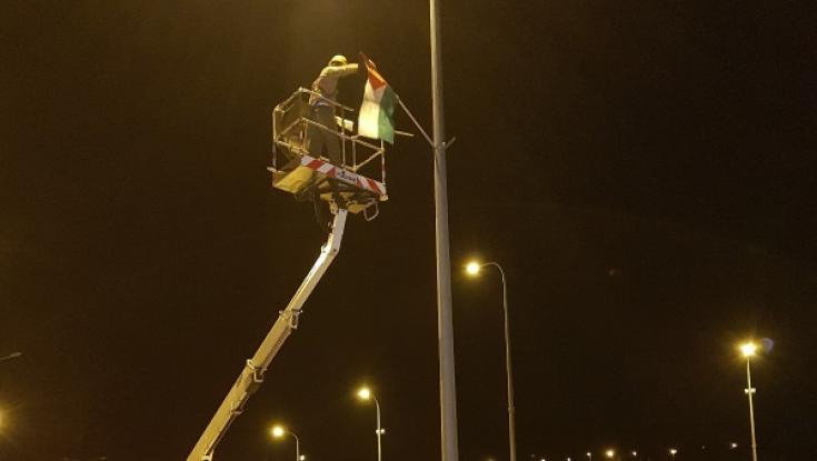 מחאה לגיטימית?  תנועת רגבים תלתה דגלי פלסטין ברחבי יו"ש