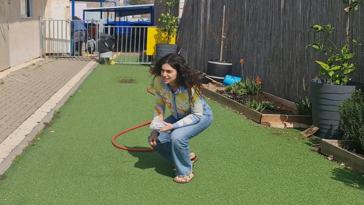 הדוגמנית ביקרה בגן של הרב שחיתן אותה עם יהודה לוי