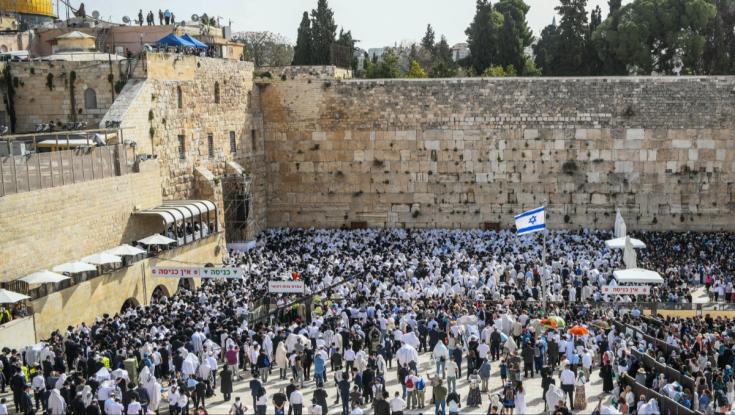 זמני ברכת כהנים בכותל המערבי בחול המועד סוכות תשפ"ו 2025