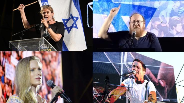מימין ומשמאל: יצאנו לבדוק את הלוקים של מנהיגי המחאה