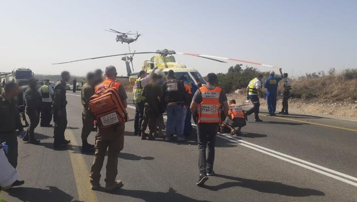 מספר נפגעים בתאונת דרכים קשה בכביש 35 - מסוק הוקפץ לזירה