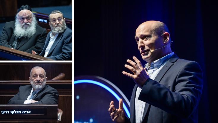 בנט הציב תנאי אחד לכניסת החרדים לממשלה שלו: "הלוואי"
