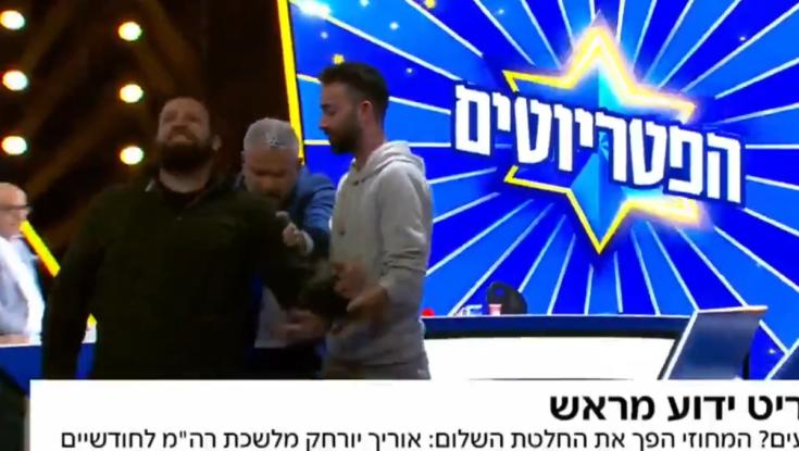סערה באולפן "הפטריוטים": ינון מגל קם מהכסא באמצע השידור, והעיף את האורח
