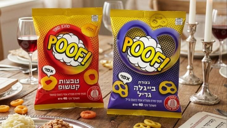 מותג POOF משיק: שני חטיפים אפויים כשרים לפסח