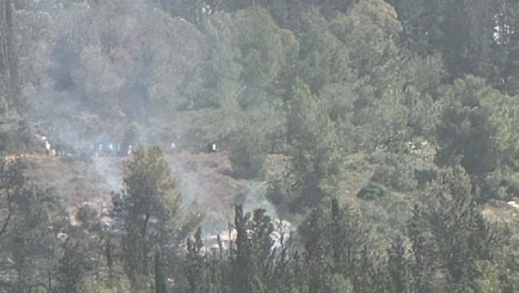 התחדשה השריפה באזור לטרון - צוותים רבים עושים דרכם למקום