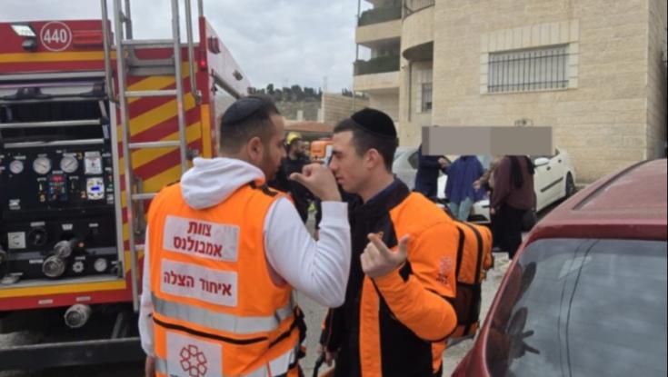 אירוע קשה בירושלים: עשרה נפגעים פונו בעקבות שריפה