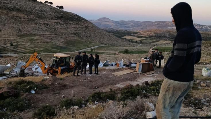 ללא התראה מוקדמת: כוחות הביטחון הרסו מאחז ליד שילה לנגד עיני המשפחות