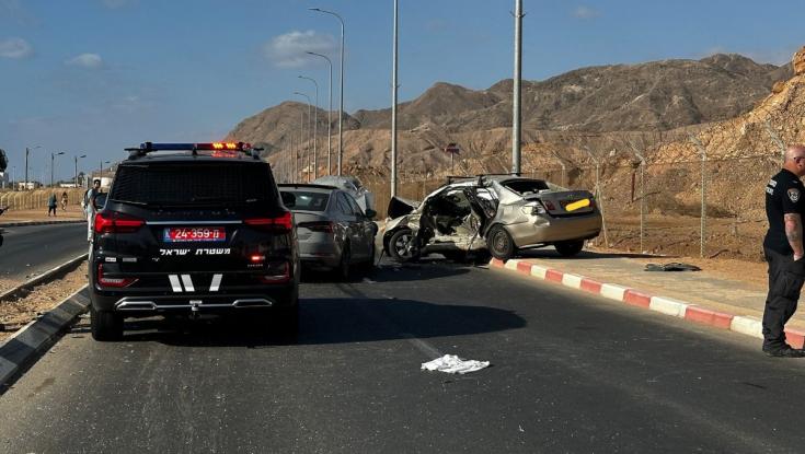 אסון כבד באילת: "למרבה הצער נקבע מותו של אחד הנהגים"