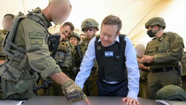 הנשיא ברצועת עזה: "רוצה שכולם ייכנסו מתחת לאלונקה"