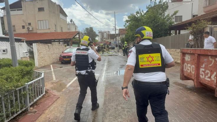 הרס בכל מקום: תיעוד מזירת הנפילה ברמת גן