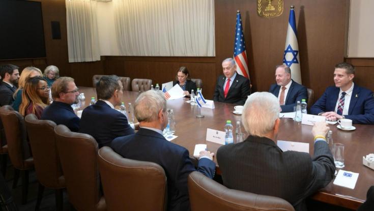 "הברית בינינו מעולם לא הייתה חזקה יותר": נתניהו נפגש עם משלחת חברי קונגרס אמריקאים
