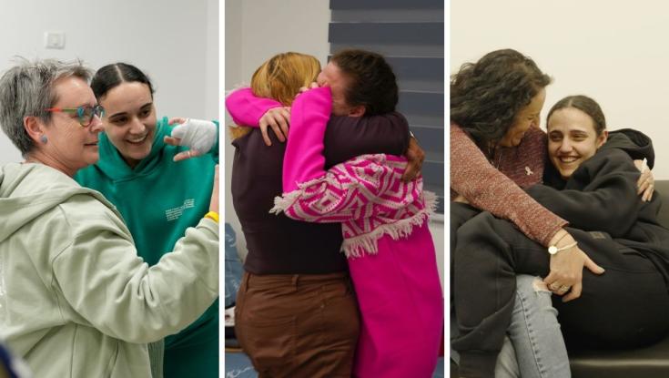הורי החטופות ששוחררו לראש הממשלה: "לא לעצור עד שכולם חוזרים"