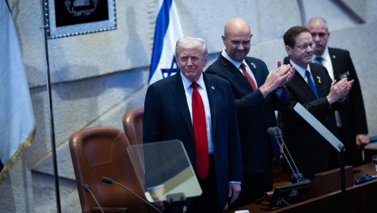 טראמפ בכנסת: "פעם ראשונה שאני אומר 'החטופים חזרו', וזה מרגיש נפלא להגיד את זה"