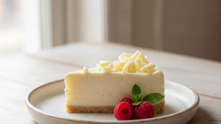 עוגת גבינה ושוקולד לבן