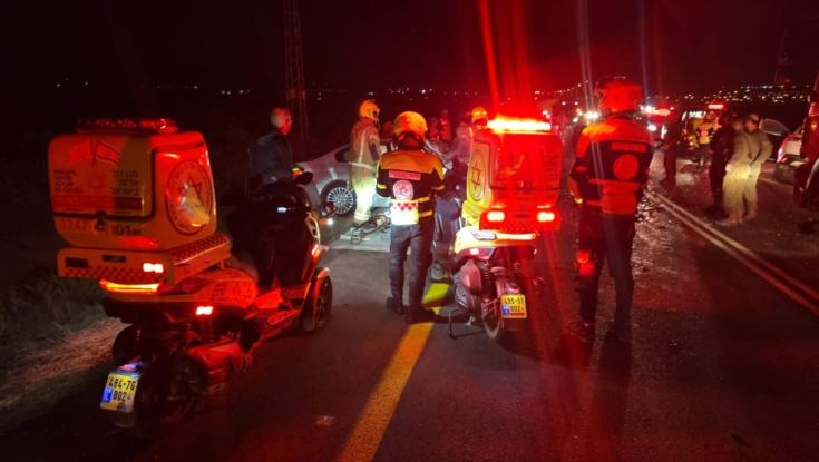 אסון כבד בצפון: שני גברים נהרגו בתאונה קשה בכביש 675