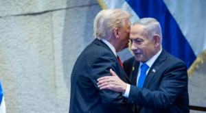 נתניהו וטראמפ במליאה צילום: Yonatan Sindel,Flash90 חדשות