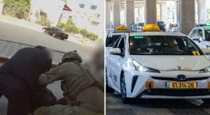 מעצר נהג המונית צילום: פלאש90, דוברות המשטרה וקנבה פלילים