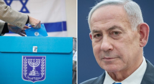ביביסטים בקלפי צילום: Flash90, Chaim Goldberg חדשות