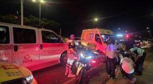 זירת התאונה צילום: דוברות מד"א מבזקים