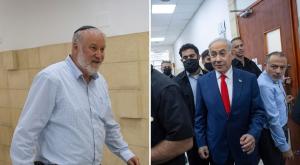 מנדלבליט ונתניהו בבית המשפט צילום: פלאש 90 וקנבה חדשות