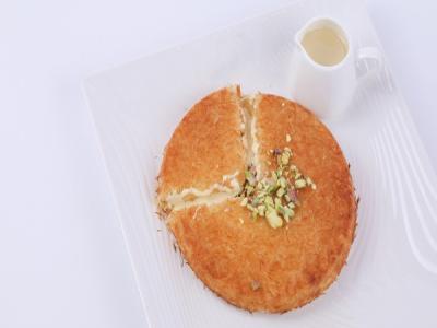 עוגת גבינה עם קדאיף