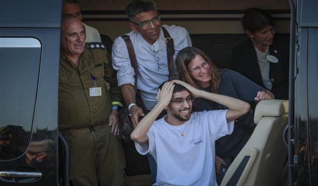 אביתר דוד ביום השחרור צילום: Yossi Aloni,Flash90 חדשות