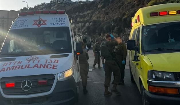 זירת הפיגוע צילום: דוברות מד"א ביטחון