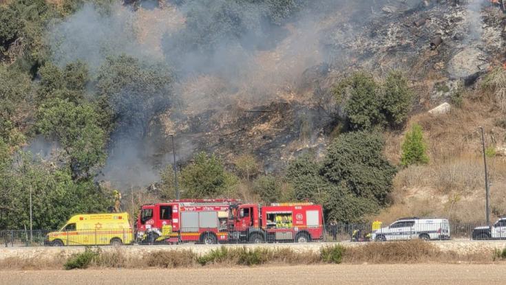 אסון בוואדי ערה: מטוס קל התרסק ועלה באש, אדם אחד נהרג