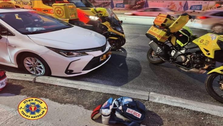 התמוטט במהלך נסיעה במונית בירושלים: בן 47 פונה לאחר שאיבד הכרה
