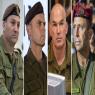 בלוט, גורדין, בינדר ועשור צילום: פלאש90, דובר צה"ל וקנבה חדשות