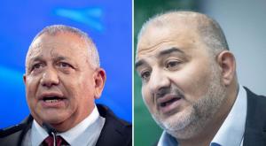איזנקוט ועבאס צילום: פלאש 90 וקנבה פוליטי