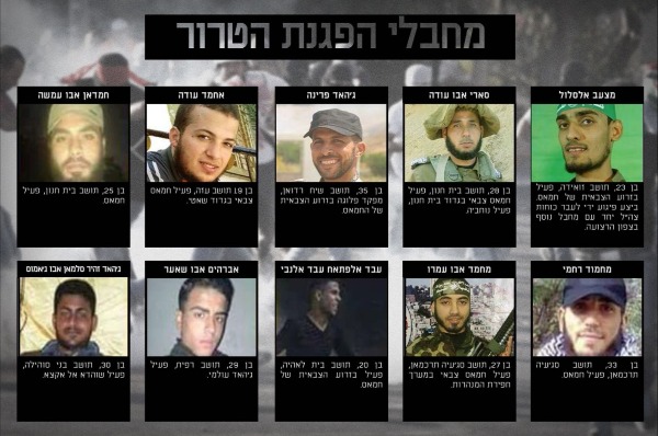 מחבלי הפגנת הטרור