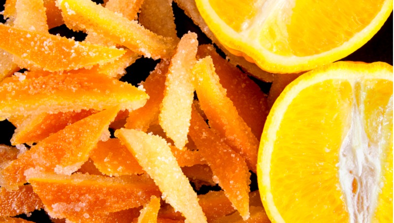 קליפות תפוזים מסוכרות