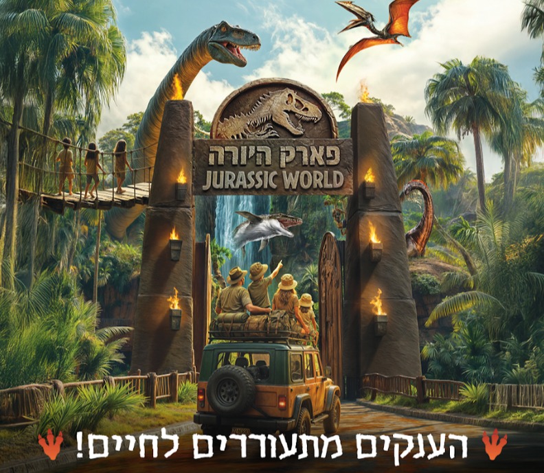 פארק היורה מגיע לארץ