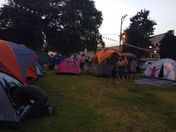 האוהלים במושב תקומה שקופלו ב21:30