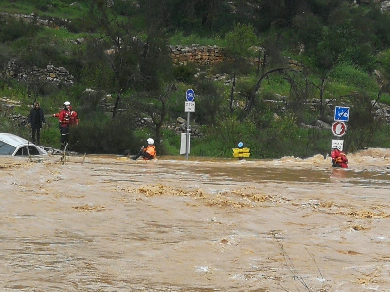 חילוץ של יחידת החילוץ עציון משיטפון, בחורף שעבר