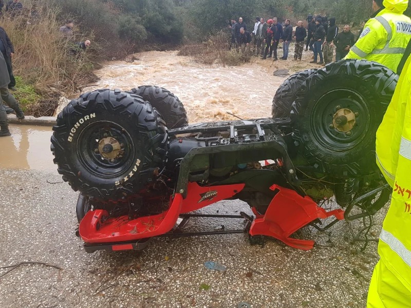 הטרקטורון עליו רכבו השניים