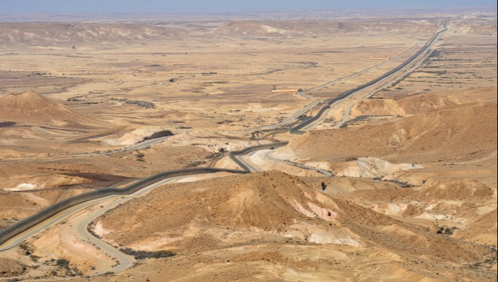 כביש 10 בגבול מצרים. ייפתח לציבור