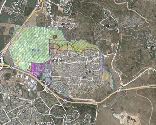 צילום לוויין של האזור