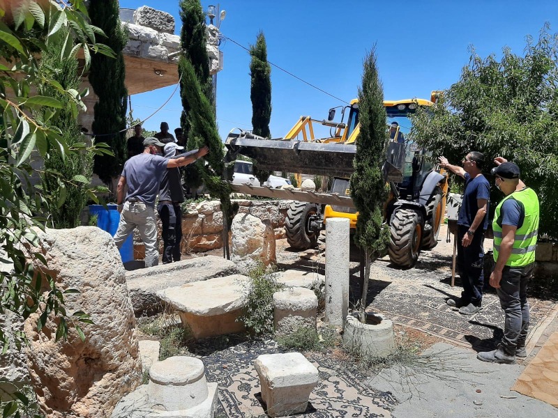 חלק מהפריטים שנתפסו