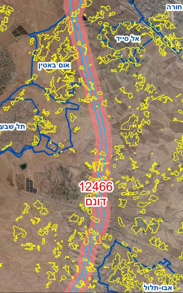 הקטע בו ייסלל המשך כביש 6