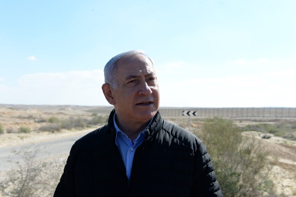 נתניהו בגבול מצרים