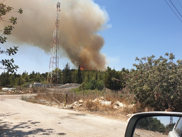 השרפה באזור מטע