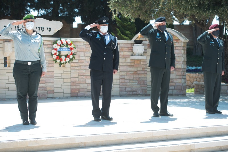 מסדר הכבוד של צה"ל בבית העלמין הצבאי קרית שאול