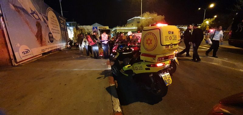 זירת הפיגוע במתחם התחנה
